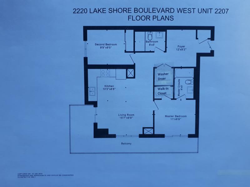 Floor Plan 885sf